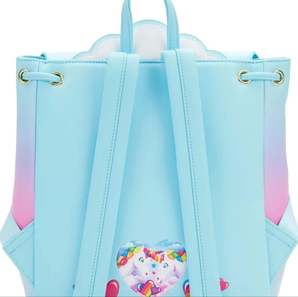 NWT Loungefly Lisa Frank Unicorn Reflection mini backpack Markie Mini - Picture 2 of 9